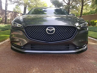 Сплиттер передний под стандартный бампер Mazda 6 GJ / Atenza GJ (2019 - 2023) ОЗНАКОМЬТЕСЬ С ВИДЕО ПО УСТАНОВКЕ!