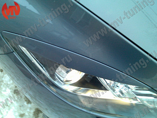 Реснички на фары Mazda 6 (2008-2012) + УСТАНОВОЧНЫЙ КОМПЛЕКТ