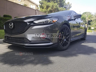 Комплект сплиттеров(передний и боковые-сплиттеры (пороги) Mazda 6 / Atenza GJ (2018 - 2023)