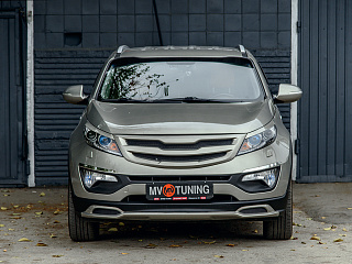 Решетка радиатора (СЕТКА В КОМПЛЕКТЕ) var №1 KIA Sportage (2010-2016)