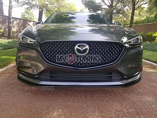 Комплект сплиттеров(передний и боковые-сплиттеры (пороги) Mazda 6 / Atenza GJ (2018 - 2023)