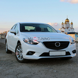 Реснички на фары var №1 Mazda 6 / Atenza GJ (2012 - 2018) + УСТАНОВОЧНЫЙ КОМПЛЕКТ